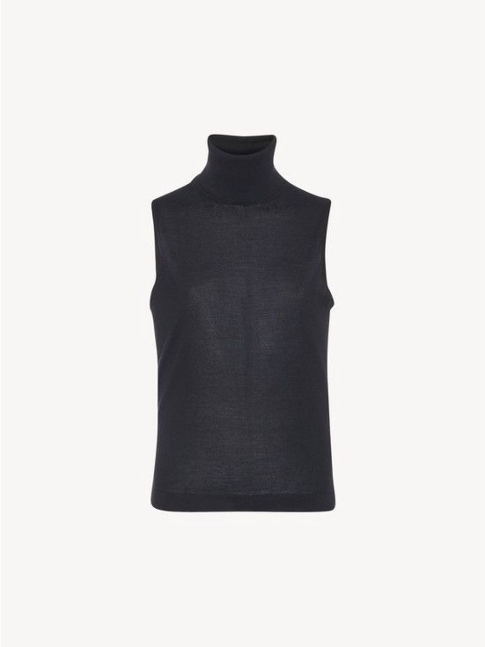 The Row Falun Black Sleeveless Turtleneck Sweater S